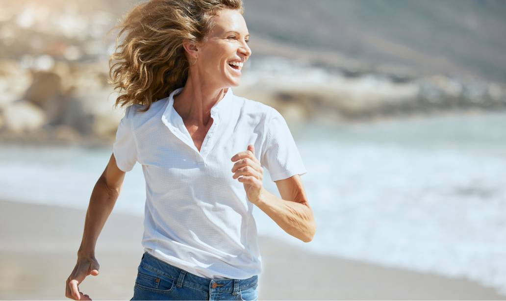 Running woman
